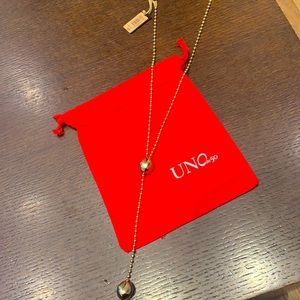 UNOde50 necklace. Gold plated. One size. New.